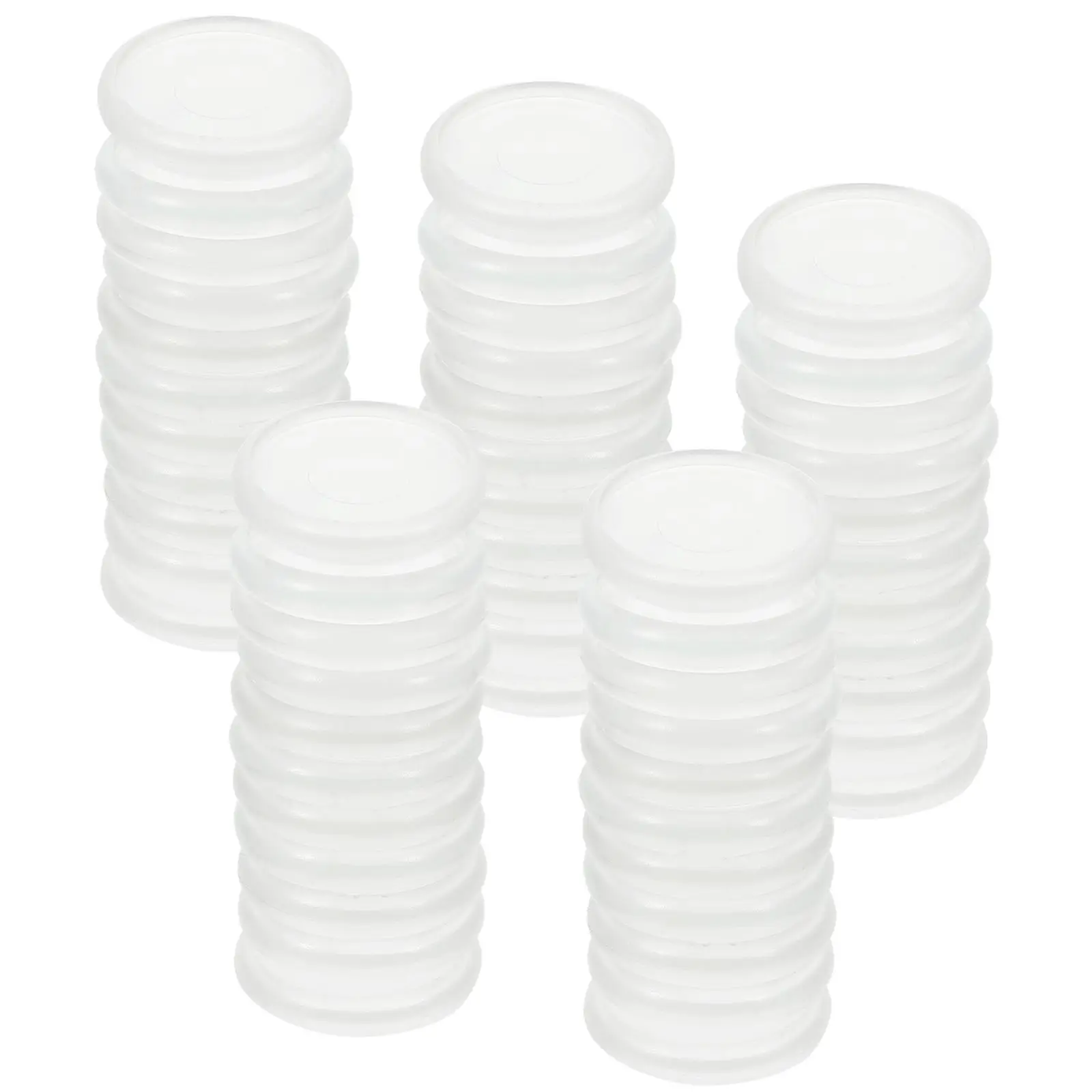 55 Pcs Discs Clear Plastic Binder Rounds for Notebooks Photo Albums Loose Leaf Binding Bind Discs For Planner Supplies