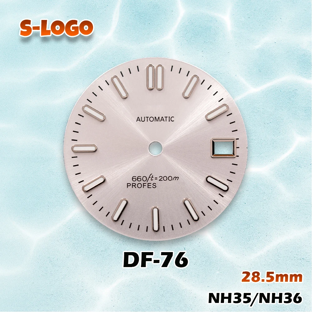 قرص Sunray متعدد الاستخدامات 28.5 ملم لـ NH35/NH36 |   شعار S، C3 مضيئة |   إكسسوارات تعديل ساعة رجالية عالية الجودة