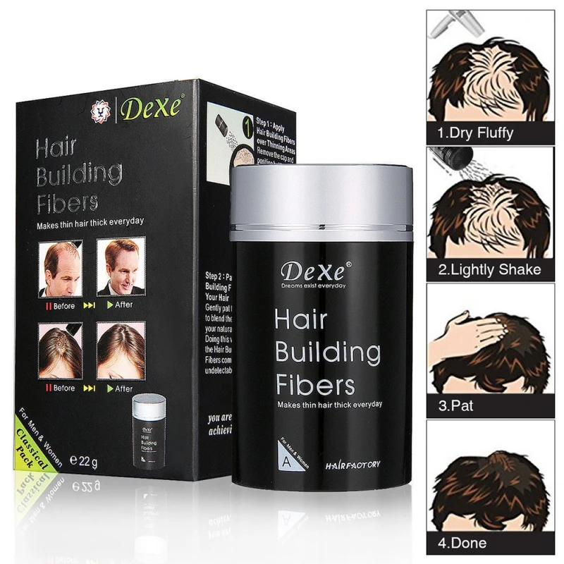 Man Fibers Refill Hair Building Human Extensions Natural Hair Keratin Fibers Thin Powder Regrowth