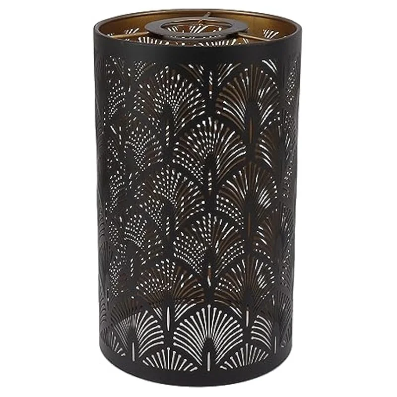 

KYCOR-Metal Cylinder Lamp Shade, E27 E26 Lampshade Compatible Modern Hollow Out Design For Bedroom& Living Room Lighting