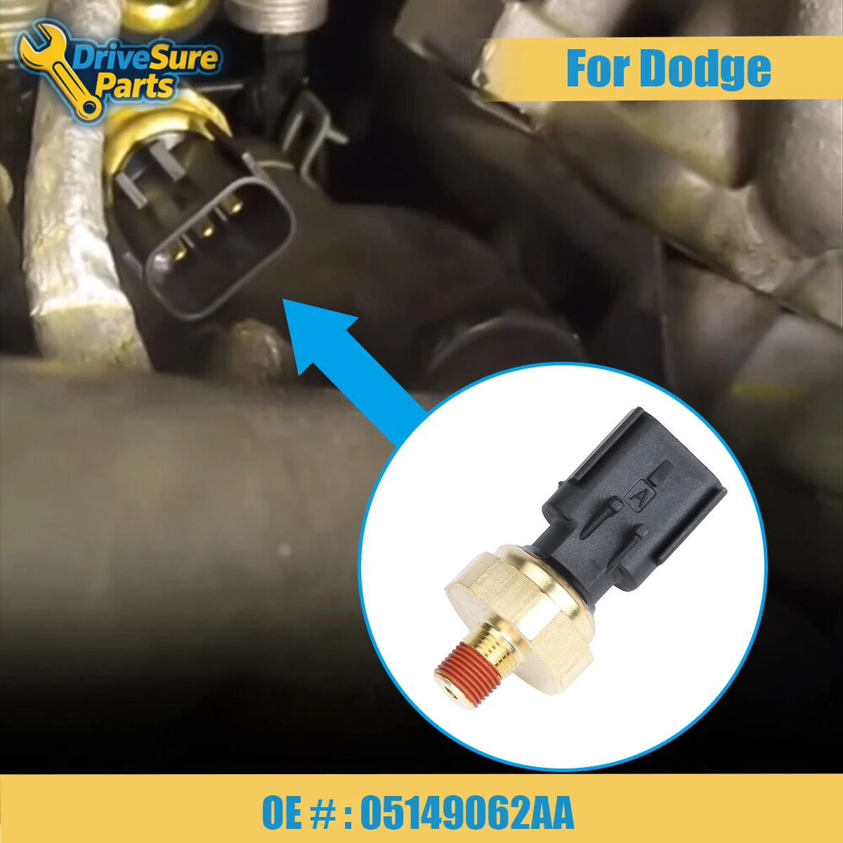 

05149062AA New 3Pins Oil Pressure Sensor For Dodge Journey JEEP CHEROKEE KJ Auto Replacement Parts