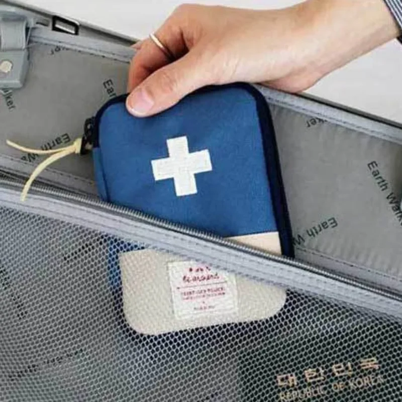 Mini Kit di pronto soccorso portatile Kit di conservazione della medicina per il viaggio a casa fasciatura capsula portapillole borsa per forniture mediche Kit di sopravvivenza