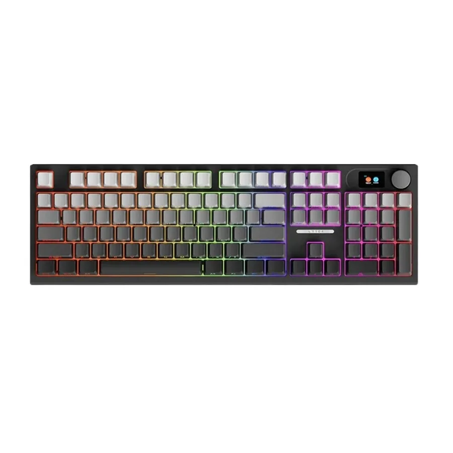 

LANGTU LT104 Side Engrave Gradient Custom luetooth Mechanical Keyboard Wireless 2.4g Triple Mode RGB Hotswappable DIY Ergonomic