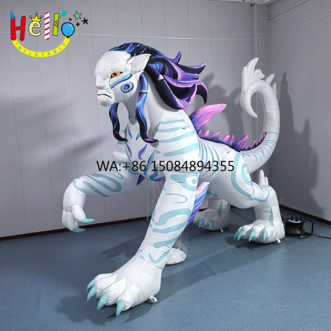 Customized Advertising Inflatables Cartoon Mascot Beast Monster Air Model for Scenic Landscape Decoration