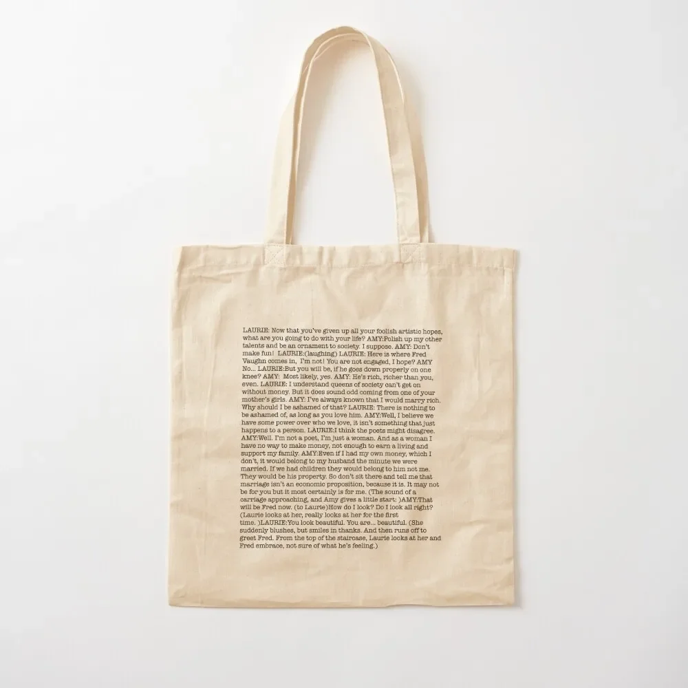 

Amy March's Economic Proposition Speech Tote Bag custom fabric bag bags woman 2025 Women's beach bags Bag