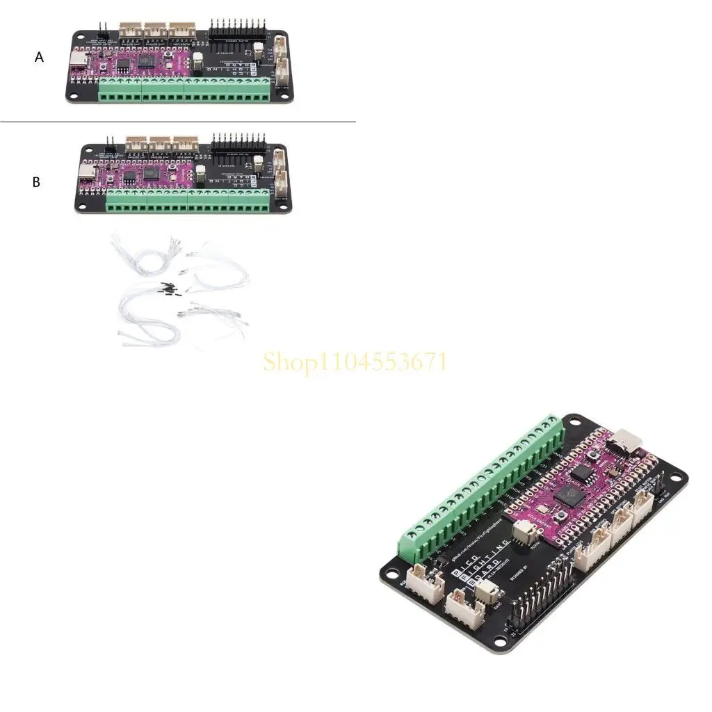 

Бестселлер для конвертера клавиатуры PicoBoot v1.1A ​​Pico Fighting Board GP2040 Picoboot