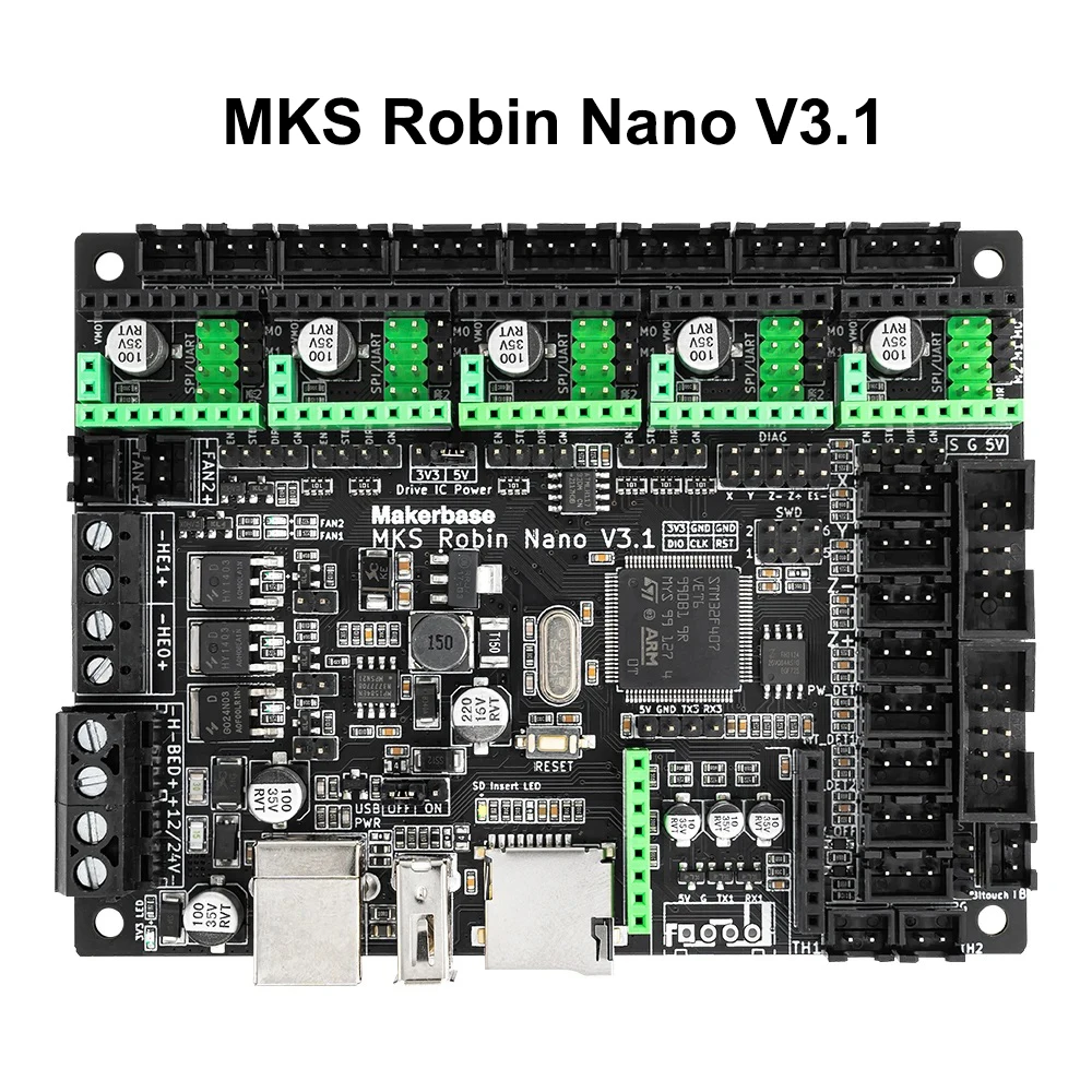 EARTH'S SURFACE MKS Robin Nano V3.1 32bit Controller Motherboard TMC2209 MKS TS35 Touchscreen für Ender3 WIFI Modul 3D Drucker Steuer Teile 4