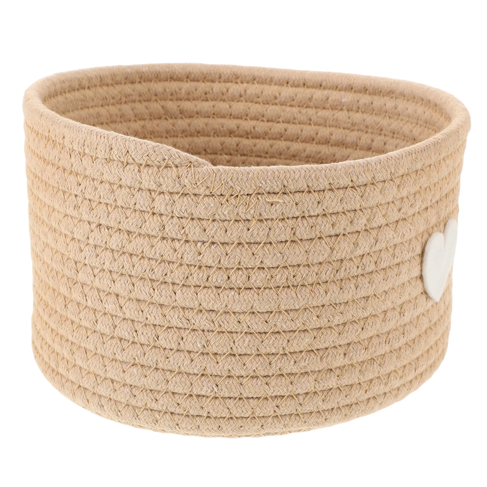 

Cotton Rope Storage Basket Minimalist Handwoven Cute Mini Organizer for Toys Snacks Cosmetics Nursery Room