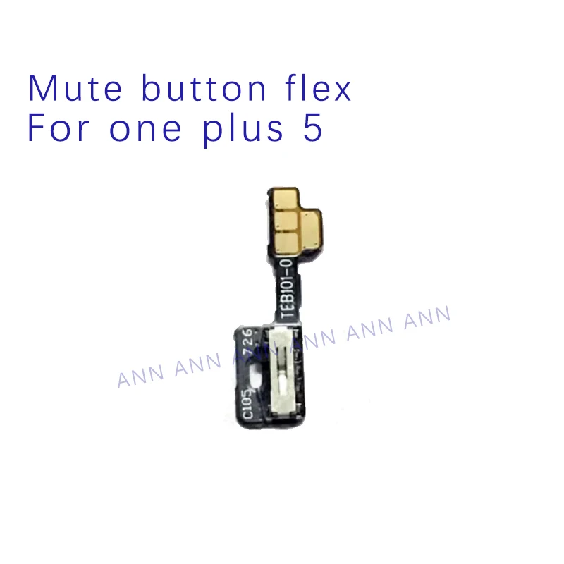 Mute Buttons key Switch Flex Cable For one plus 5 5t 6 mute spring Flex Repair Parts