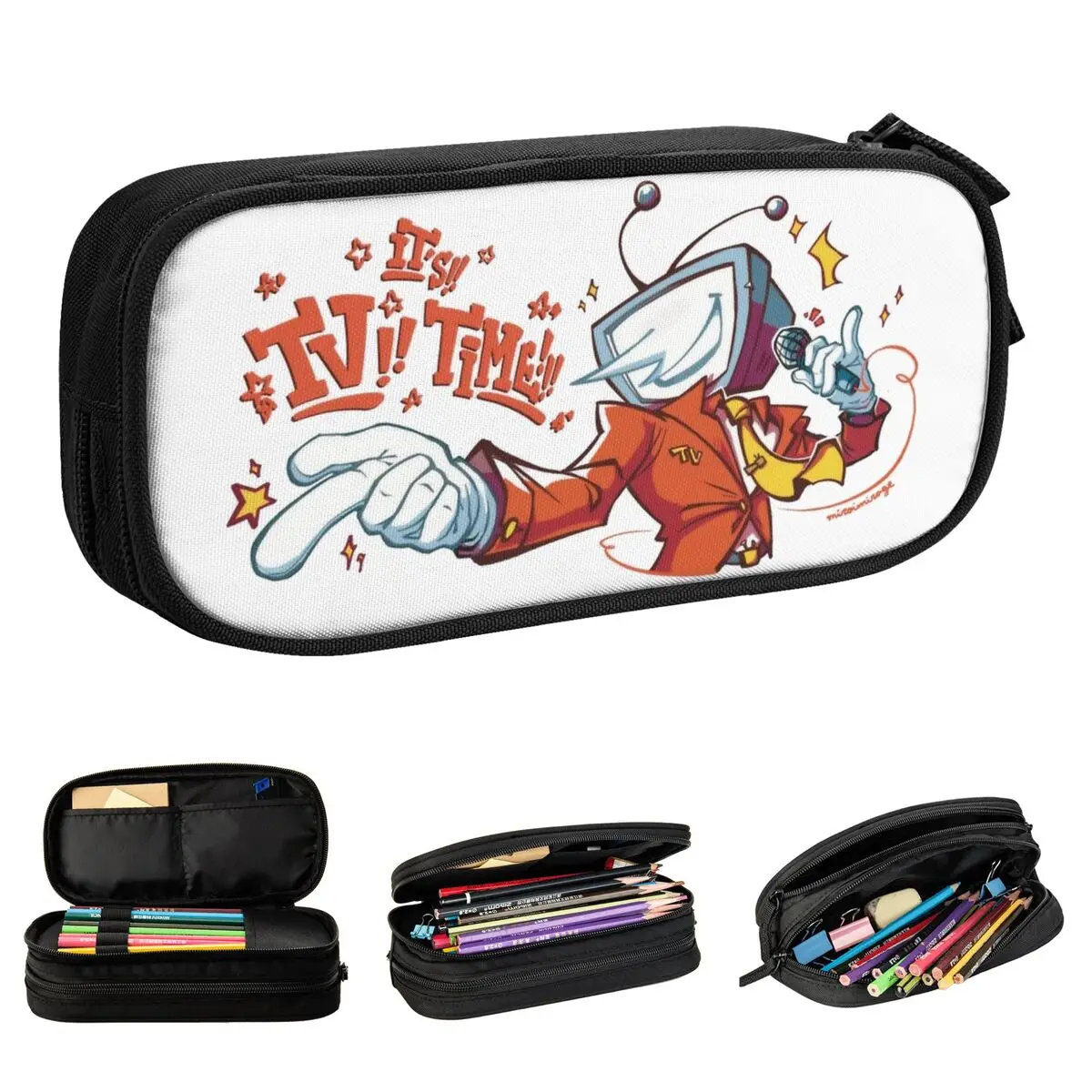 

Это ТВ Время! Tenna Deltarune пенал для видеоигр двухслойный большой емкости офисные аксессуары пенал удивительный подарок