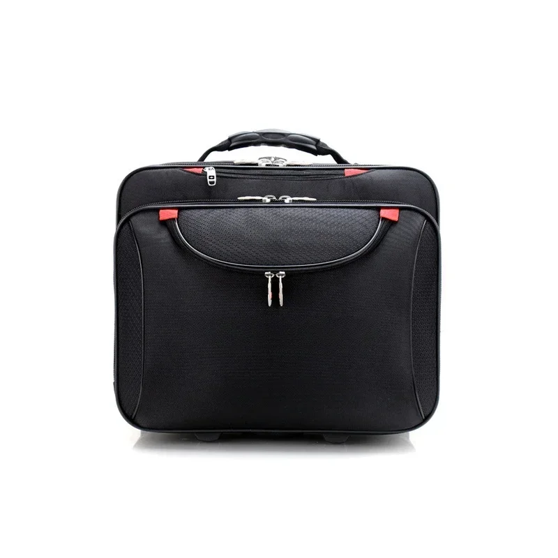 Business Suitcase Men\'s Trolley Case Oxford Cloth Travel Bags Small Lightweight Luggage Female 18\