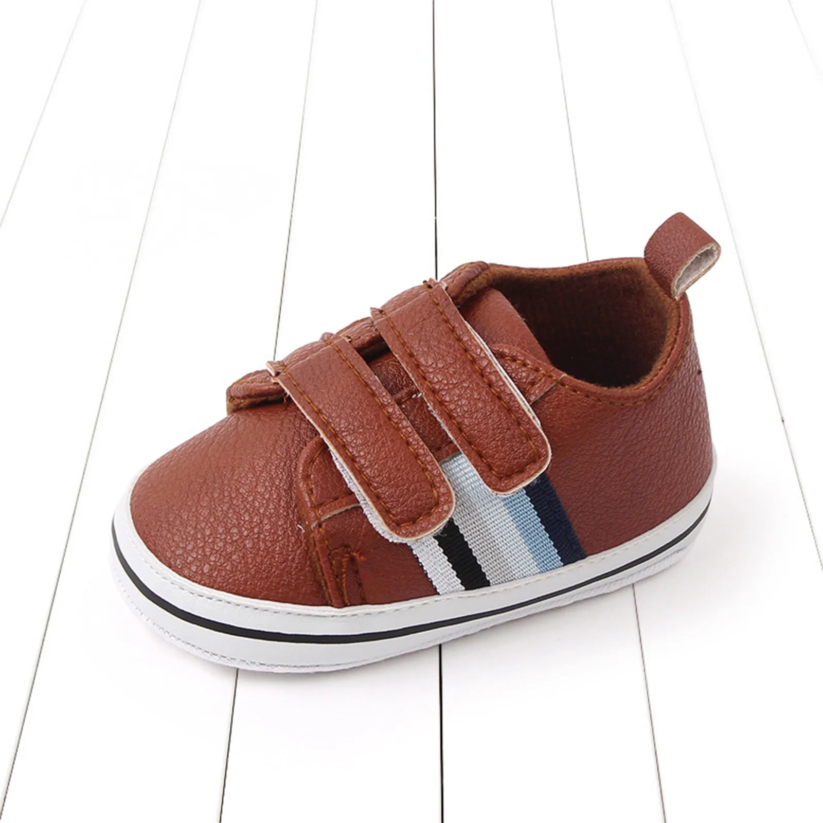 0-18M Newborn Baby Shoes Boy Girl Classical Sport Soft Sole PU Leather Multi-Color First Walker Casual Sneakers Baptism Shoes