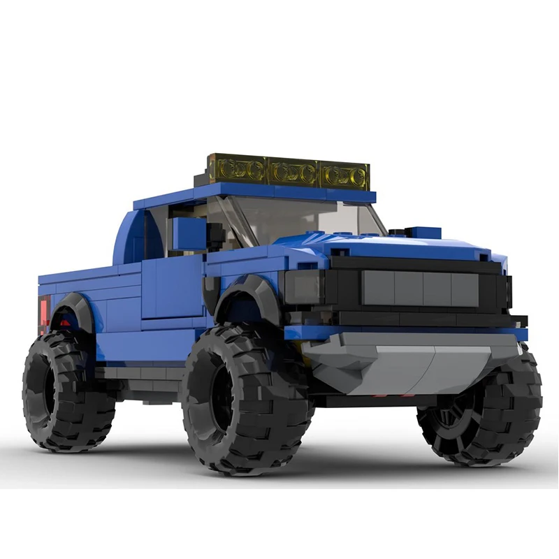 

383 детали, модель автомобиля MOC Raptor Muscle Pickup Truck, креативный развивающий конструктор для детей, подарок