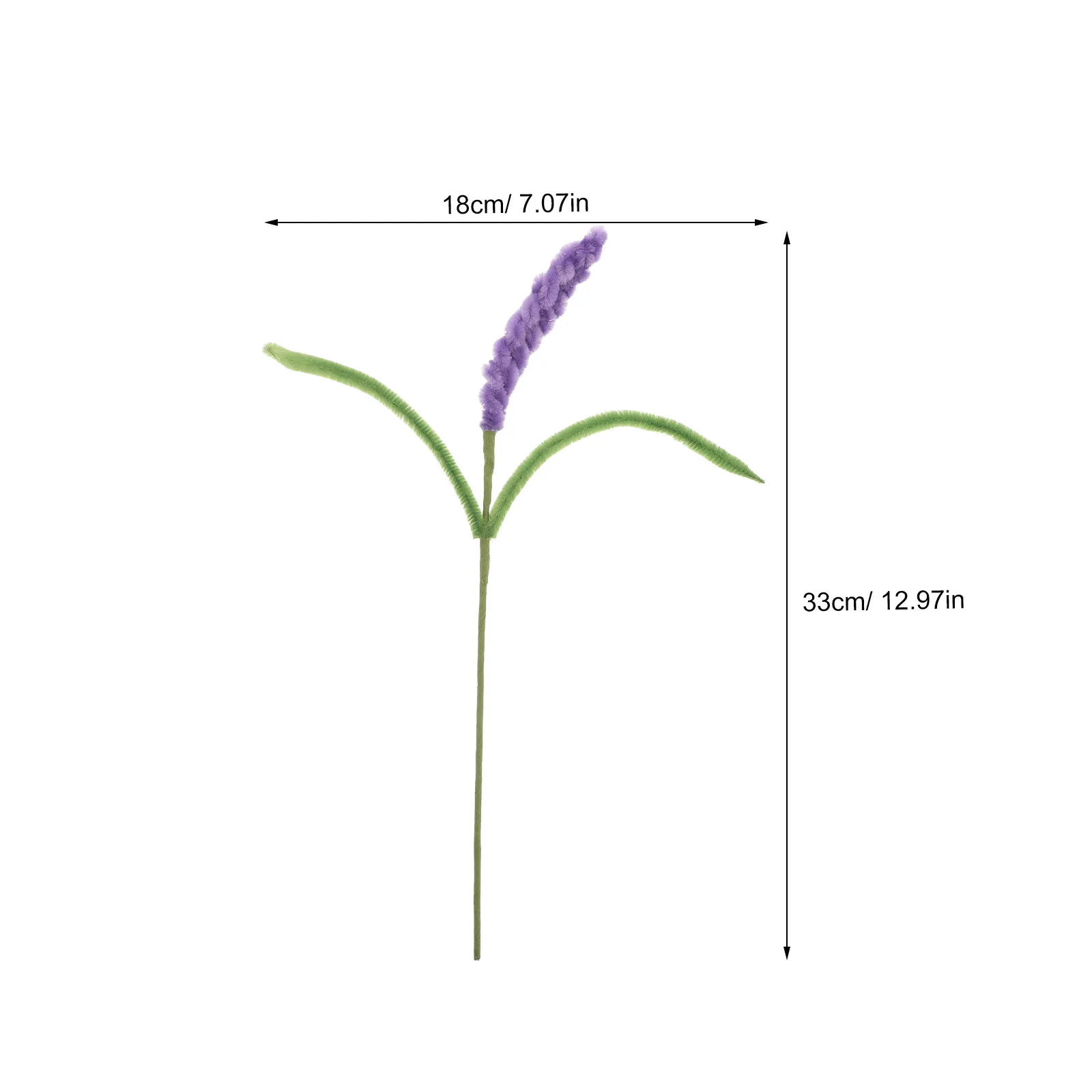 10Pcs Lavender Faux Flower Stems Purple Pipe Cleaner Craft Artificial Simulation Lavender Branches Wedding Party Centerpiece view 6