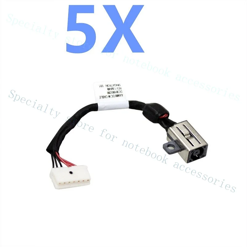 

A+ 5X For DELL Precision 15 5510 5520 5530 5540 3800 DC IN Power Jack Cable P56F001