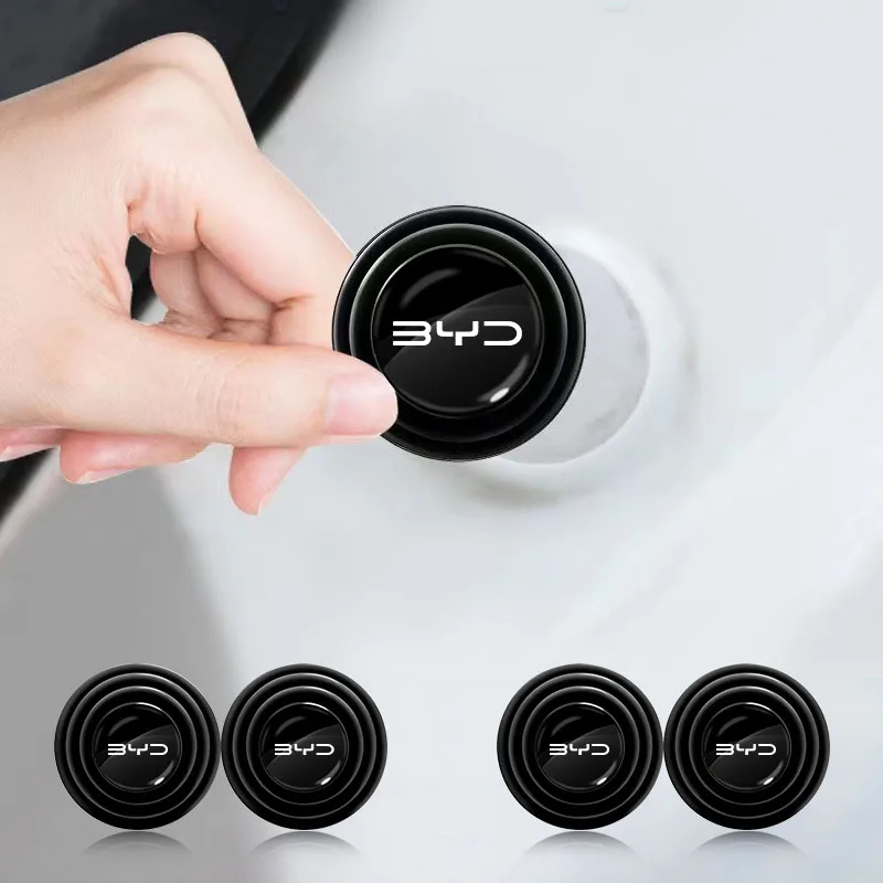 

2/4pcs Car Door Shock Absorber Cushion Shockproof Pad for BYD Tang F3 E6 Yuan Song Plus S6 Atto 3 Seal Seagull Act 3 Valve Stems