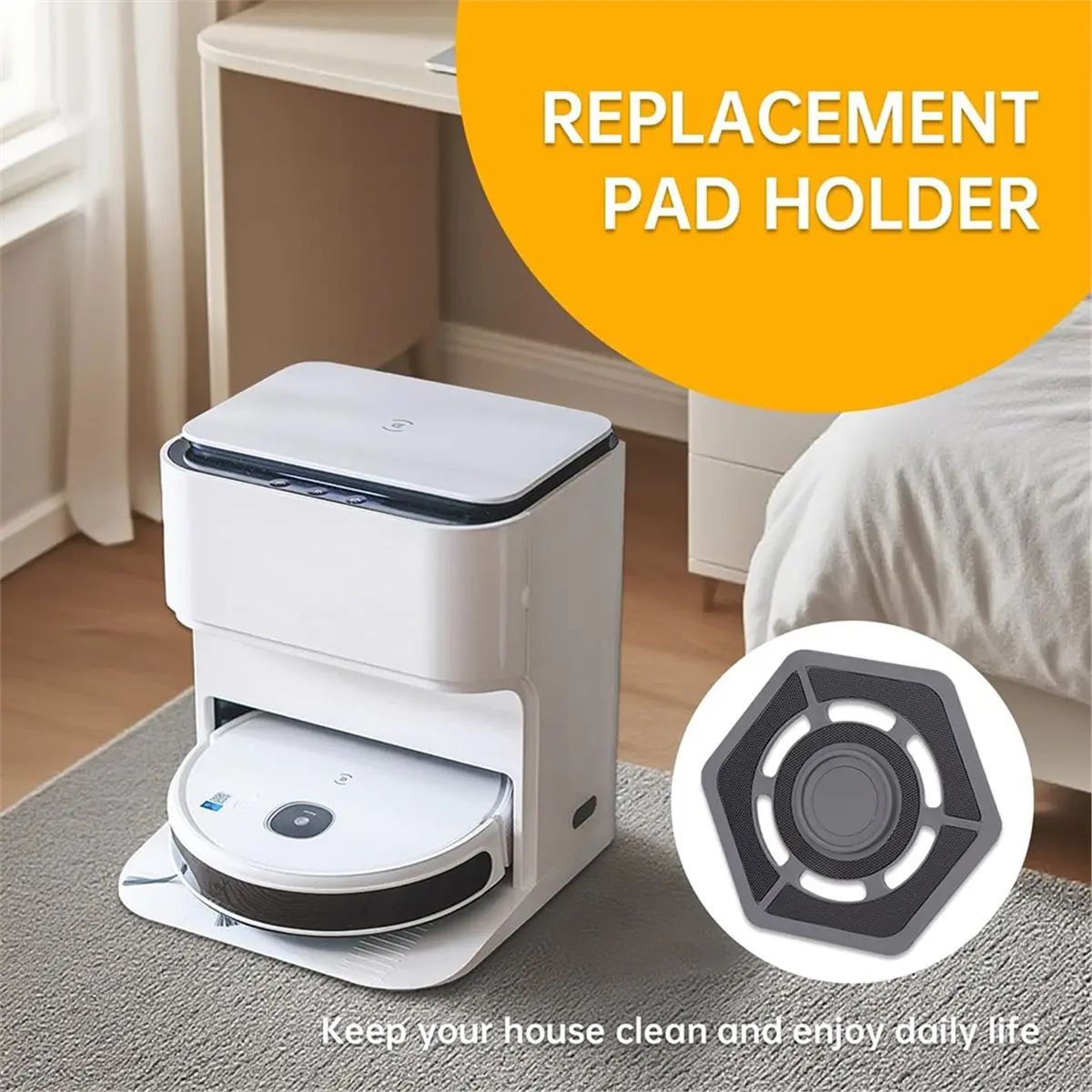 【High Quality】Mop Pad Plate Accessories for Mop Station Vacuum Cleaner SUMMER