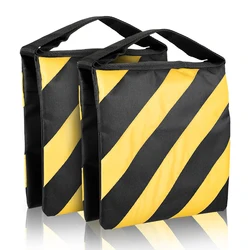 Photography  Yellow And Black Sandbag Multi-function Zipper Color Stripes Packs Weight Bag For Photo Video Studio Stand