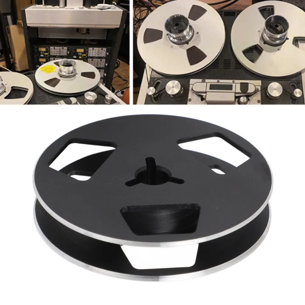 Universal 1/4 2.5 Inch Empty Tape Reel 3 Hole Aluminum Alloy Open Reel Tape Takeup Reel Recording