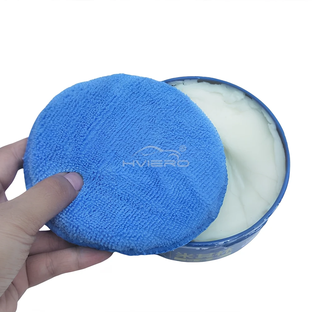 1/2/4/6X سيارة دائرية الصبح كعكة إسفنجة غسيل كتلة كريستال مطلي تلميع لوازم الدراجات النارية تنظيف علاج طقم فُرش للماكياج