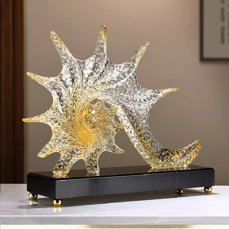 

Conch Statue, Modern Home Decor Crafts Living Room Office Modern Cabinet Wine Cabinet Bookshelf Decoration