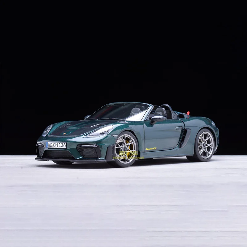 

1:18 Scale 718 SPYDER RS 2023 WEISSACH Simulation Alloy Car Model Static Display Collectible Toy Gift Souvenir Decoration