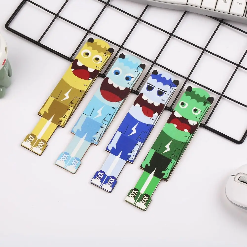 Cat's Paw Cute Wood Tools Ruler Creative Funny 15CM Straight Ruler Novetly Cartoon Student Straight Ruler