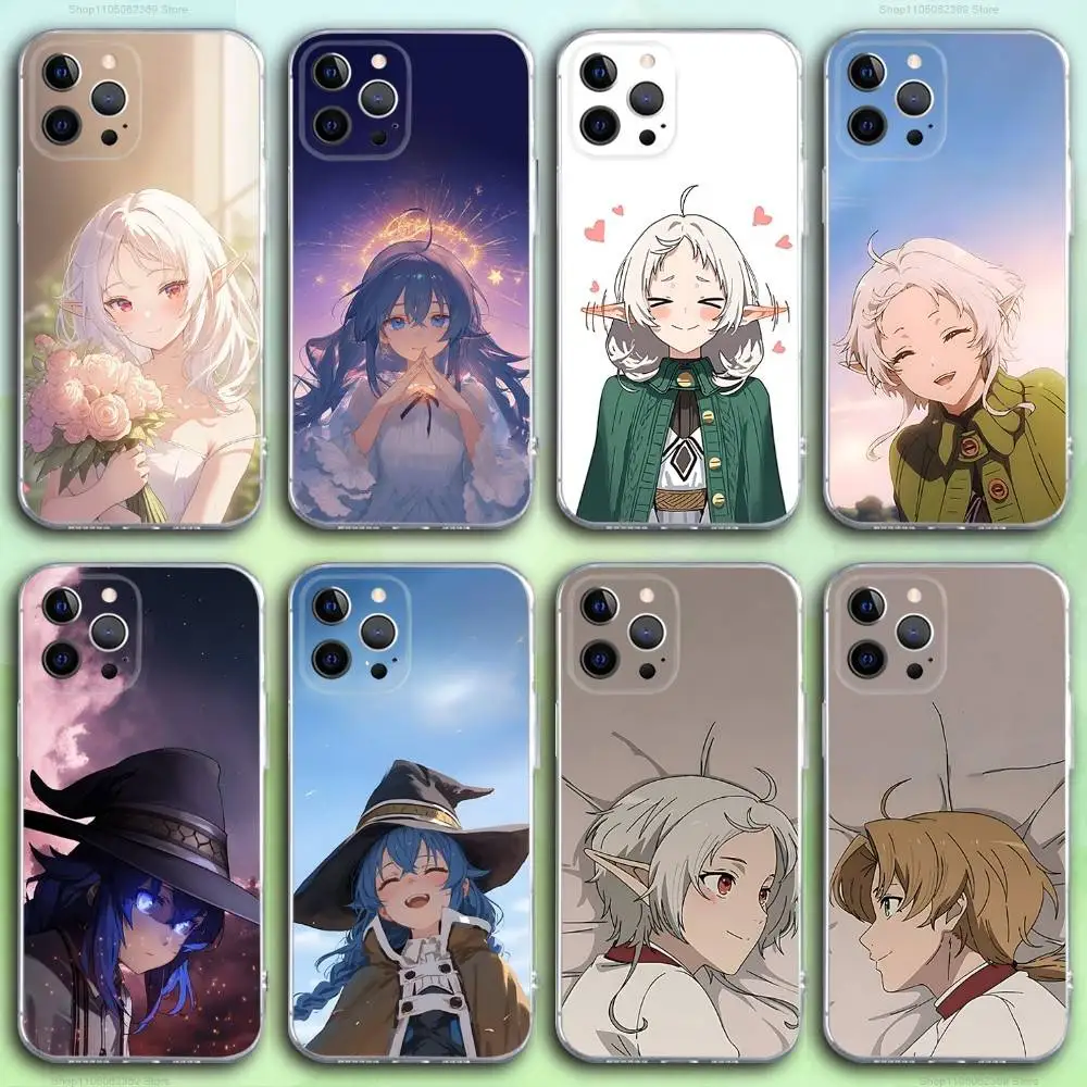

M-Mushoku Anime Tensei Phone Case For iPhone 16,15,14,13,12,11 Pro,Max,Plus,X,XS,XR,SE4,E Mini Transparent Soft Cover