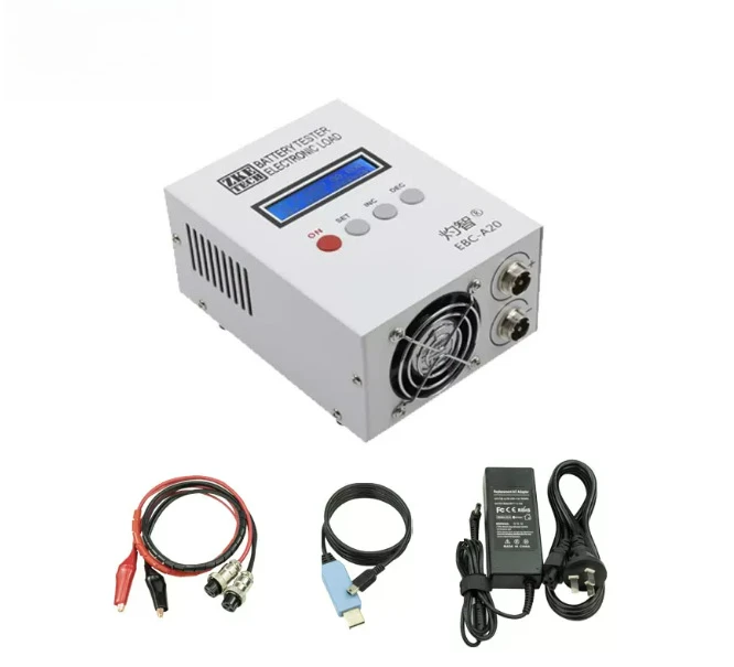 EBC-A20 Battery Tester 30V 20A 85W Lithium Lead-Acid Capacity Meter with PC Software 5A Charge 20A Discharge