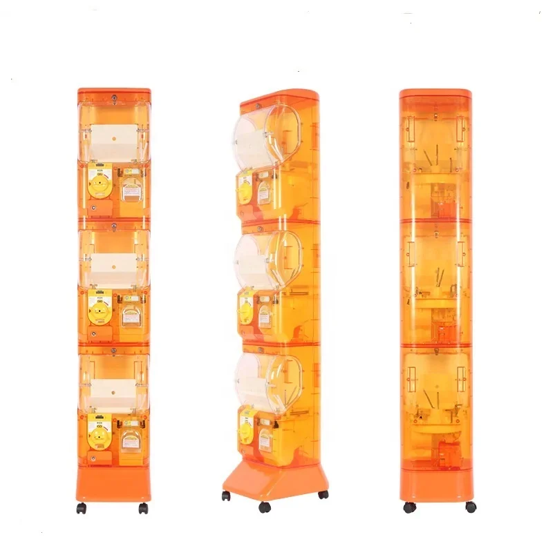 Wholesale three-layer capsule toy gift vending machine coin operated machine amusement gashapon machine