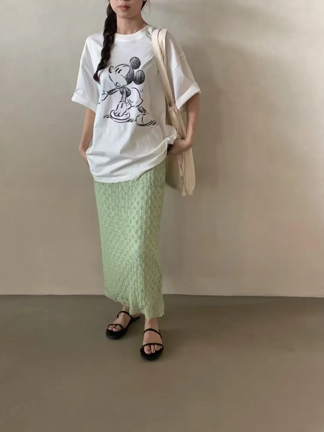 

Корейская юбка с пузырьковым цветочным узором, женская повседневная универсальная утягивающая юбка с высокой талией, летнее новое поступление