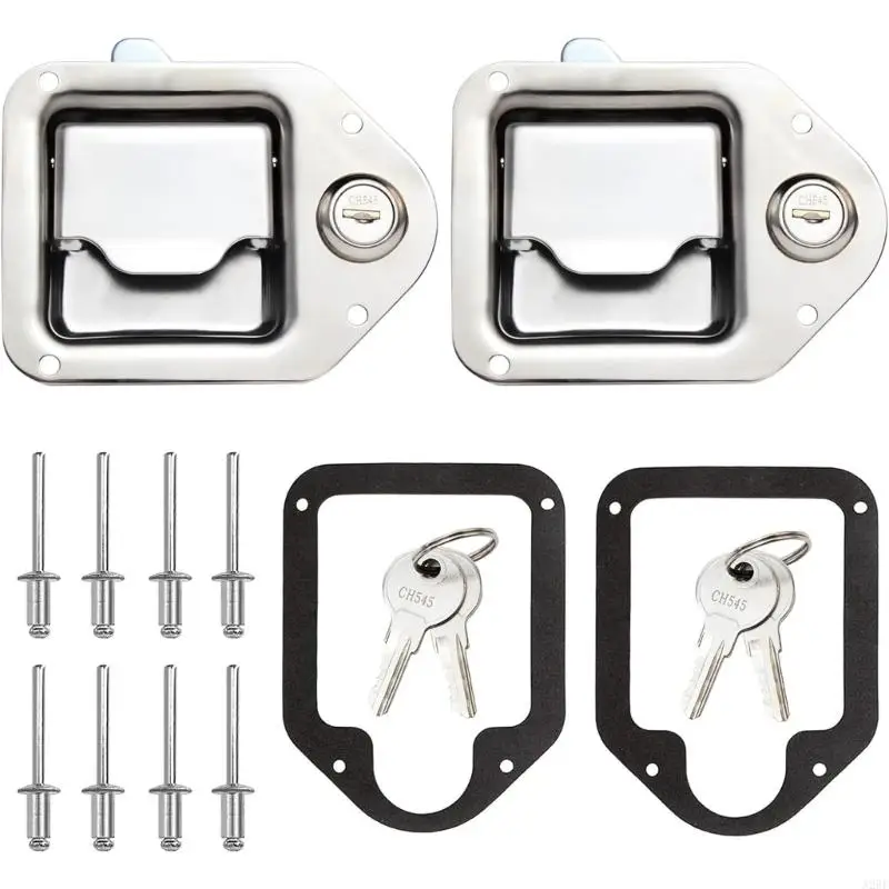 

Truck Tool Box Latches Replacement StainlessSteel Paddle Lock Replacement Handle with Key for Truck, Trailer