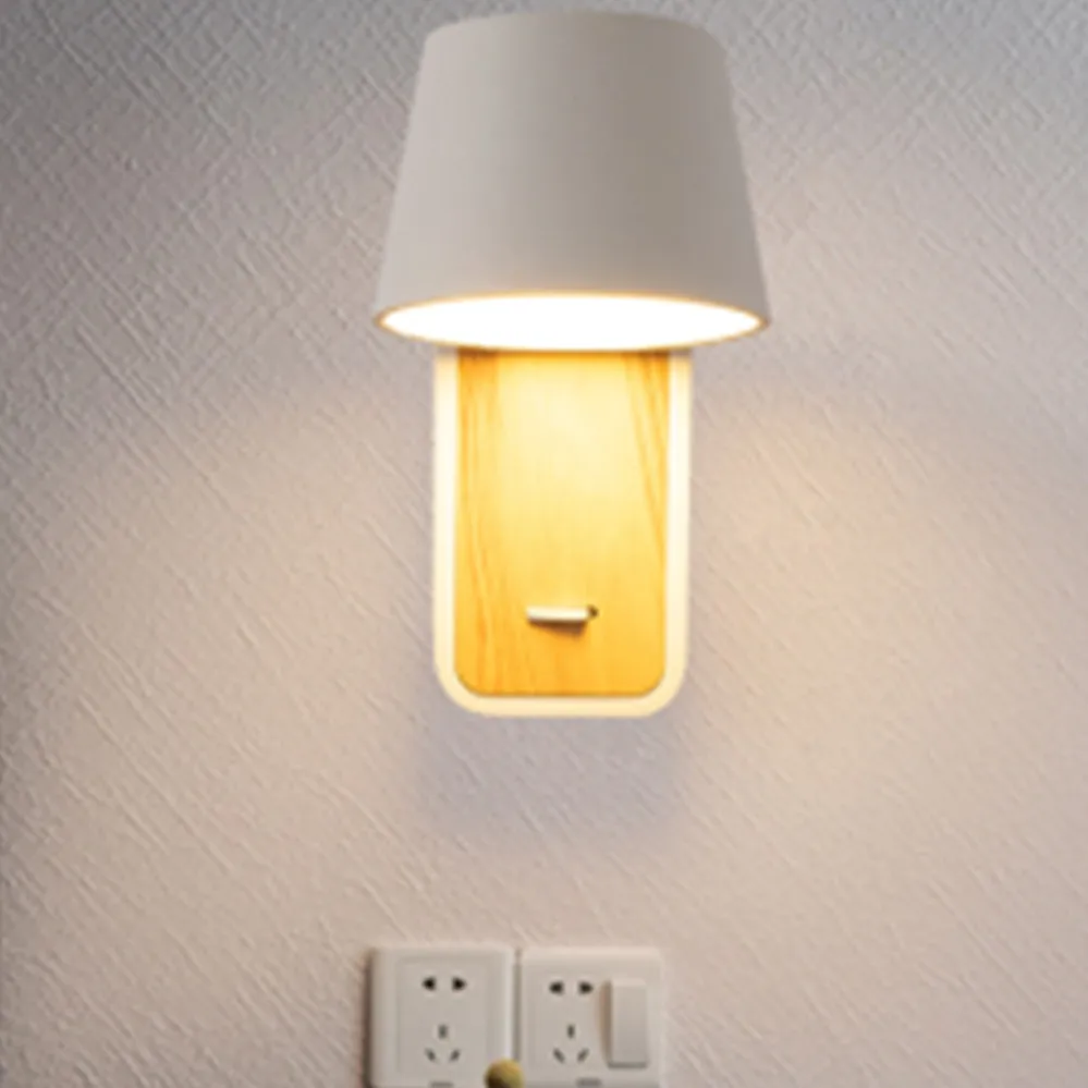 

New Led Wall Lamp For Bedroom Headboard Wall With Switch Modern Minimalist Sofa Background Wall Balcony Hallway decorative