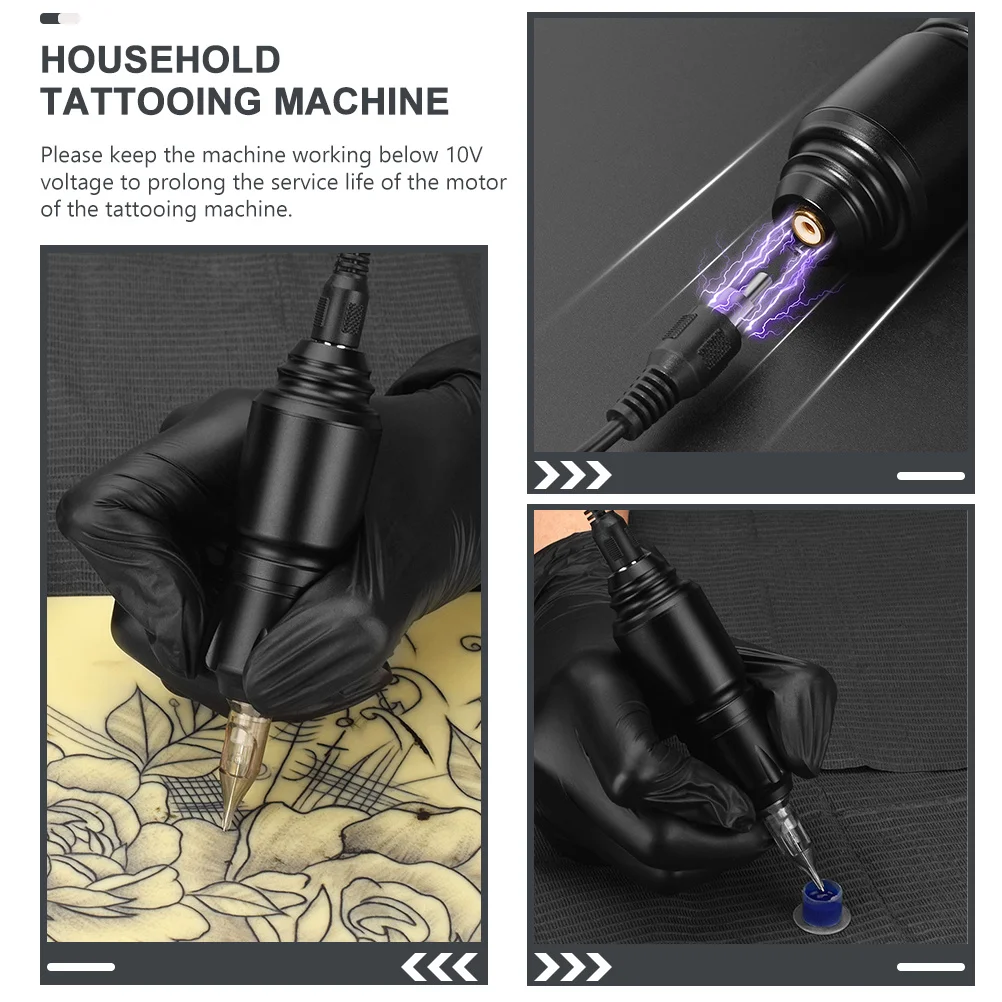 

Rotatable Aluminum Alloy Electric Tattoo Pen Portable DIY Tattooing Machine for Beginners Long-Lasting Vibrant Lines
