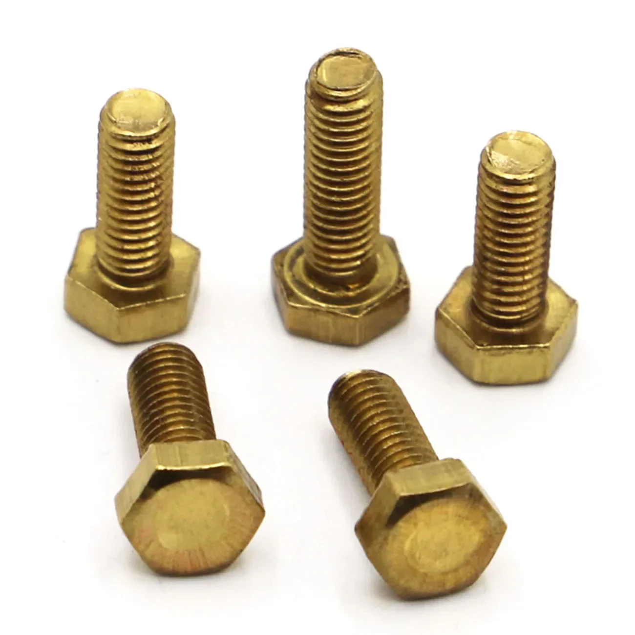 M4 M5 M6 M8 M10 Brass Hex Hexagon Head Machine Bolts Screws DIN933