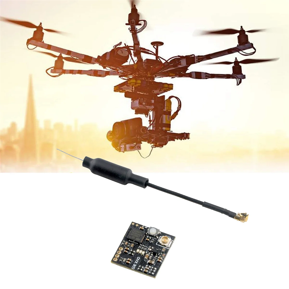A57G-Happymodel OpenVTX OVX300 5.8G 40CH 0/RCE/25mw/100mw/300mw VTX レシーバー FPV RC ドローン ヘリコプター用