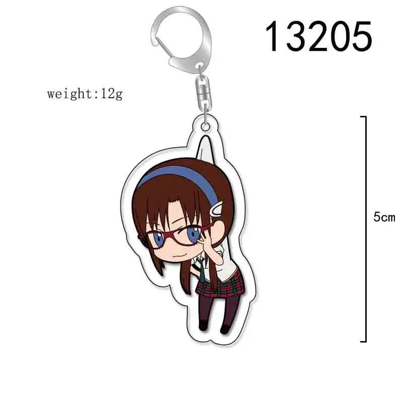 Anime Shinji Asuka Cosplay Acrylic Key Chain Keychain Pendant Prop Accessories