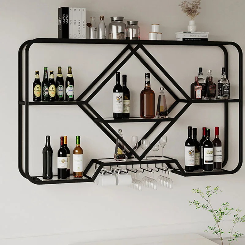 Holder Salon Wine Cabinets Drink Liquor Aesthetic Living Room Bar Cabinet Bottle Display Cremalheira De Vinho Club Furniture