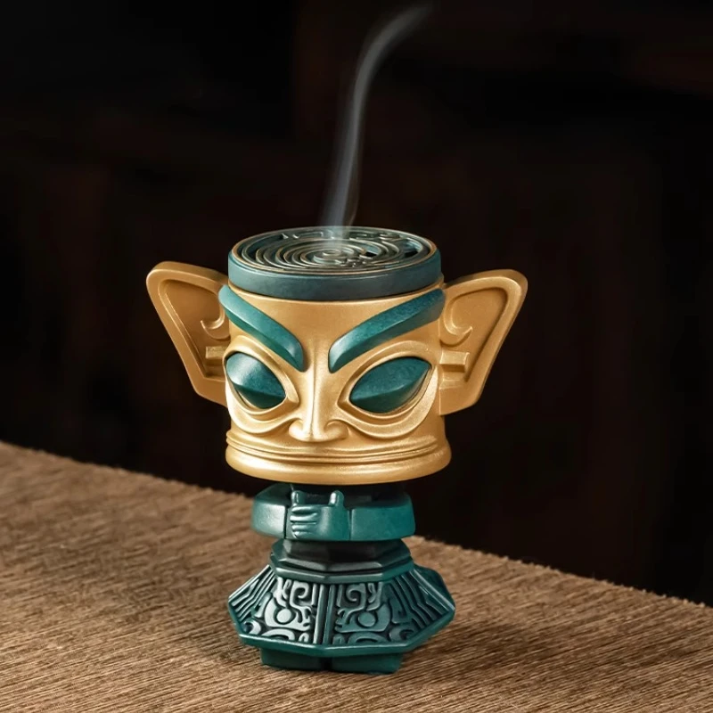 Sanxingdui Copper Aromatherapy Incense Stove Home Indoor Seal Printing Incense Path Decoration