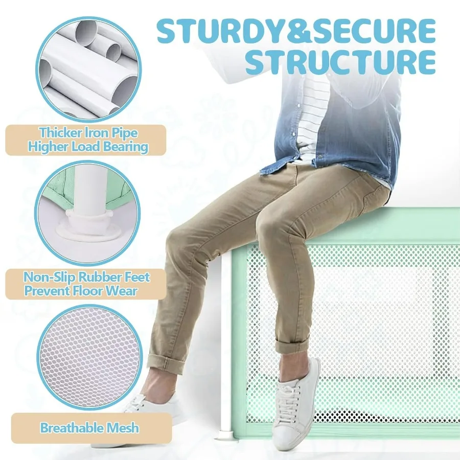 Box pieghevole per bambini con tappetino 50×50 Penna da gioco pieghevole per neonati e bambini piccoli Penna da gioco di sicurezza per interni ed esterni Gioco portatile