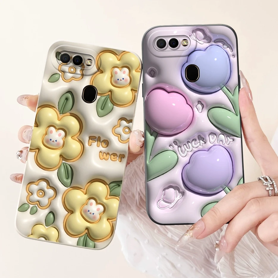 For Oppo A5s AX5s Case Oppo A12 New Fashion Candy Cover Soft Silicone Phone Case For Oppo A7 AX7 A12 OppoA5s OppoA12 Bags Bumper
