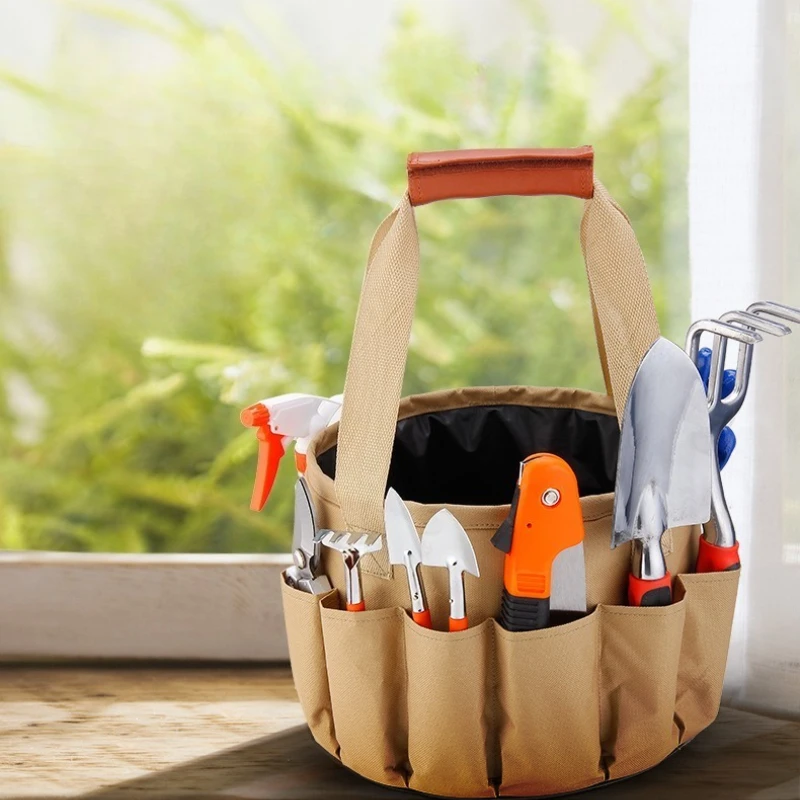 

Gardening and Planting Accessories Bag Canvas Bag Combination Set Aluminum Alloy Shovel Garden Scissors Water Bucket Cloth Bag