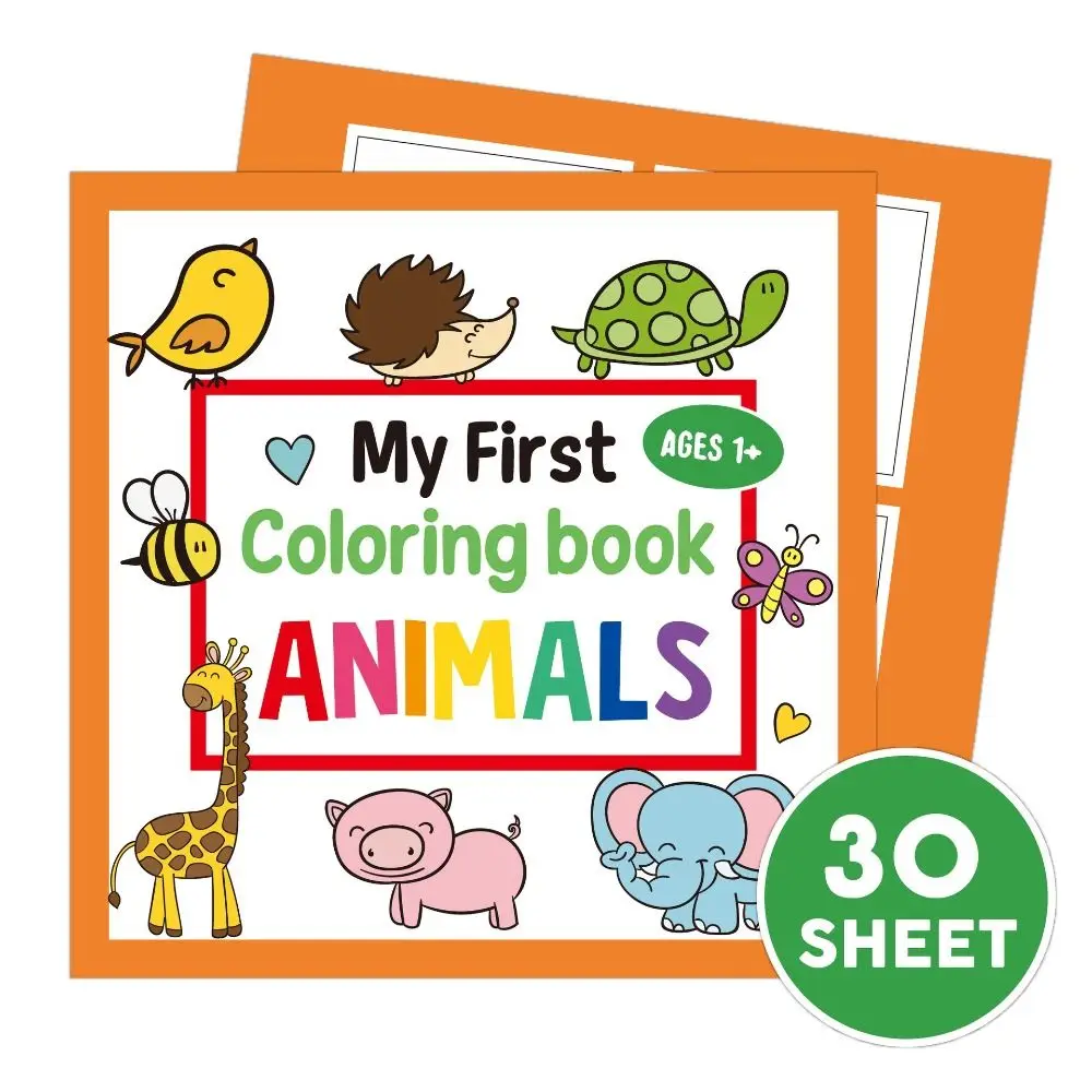 30Sheets/Book Animal/Vehicles Graffiti Coloring Book Puzzle Educational Graffiti Painting Book Hand Drawn Doodles Book Gift