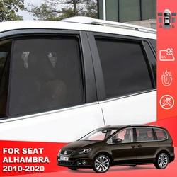 For Seat Alhambra 7N 2010-2020 Magnetic Car Sunshade Shield Front Windshield Curtain Rear Side Baby Window Sun Shade Visor