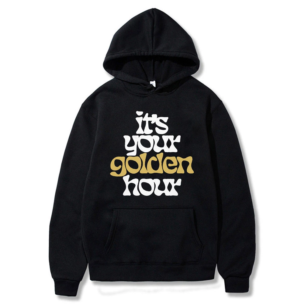 

JVKE Golden Hour Shimmer Hoodie Fashion Long Sleeve Streetwear Women Men Hooded Sweatshirt 2023 Hip Hop Clothes