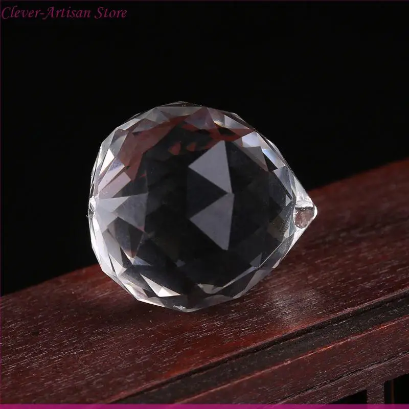 E06B Lámpara cristal transparente Bola colgante Swratcher Decoración bodas 20 mm