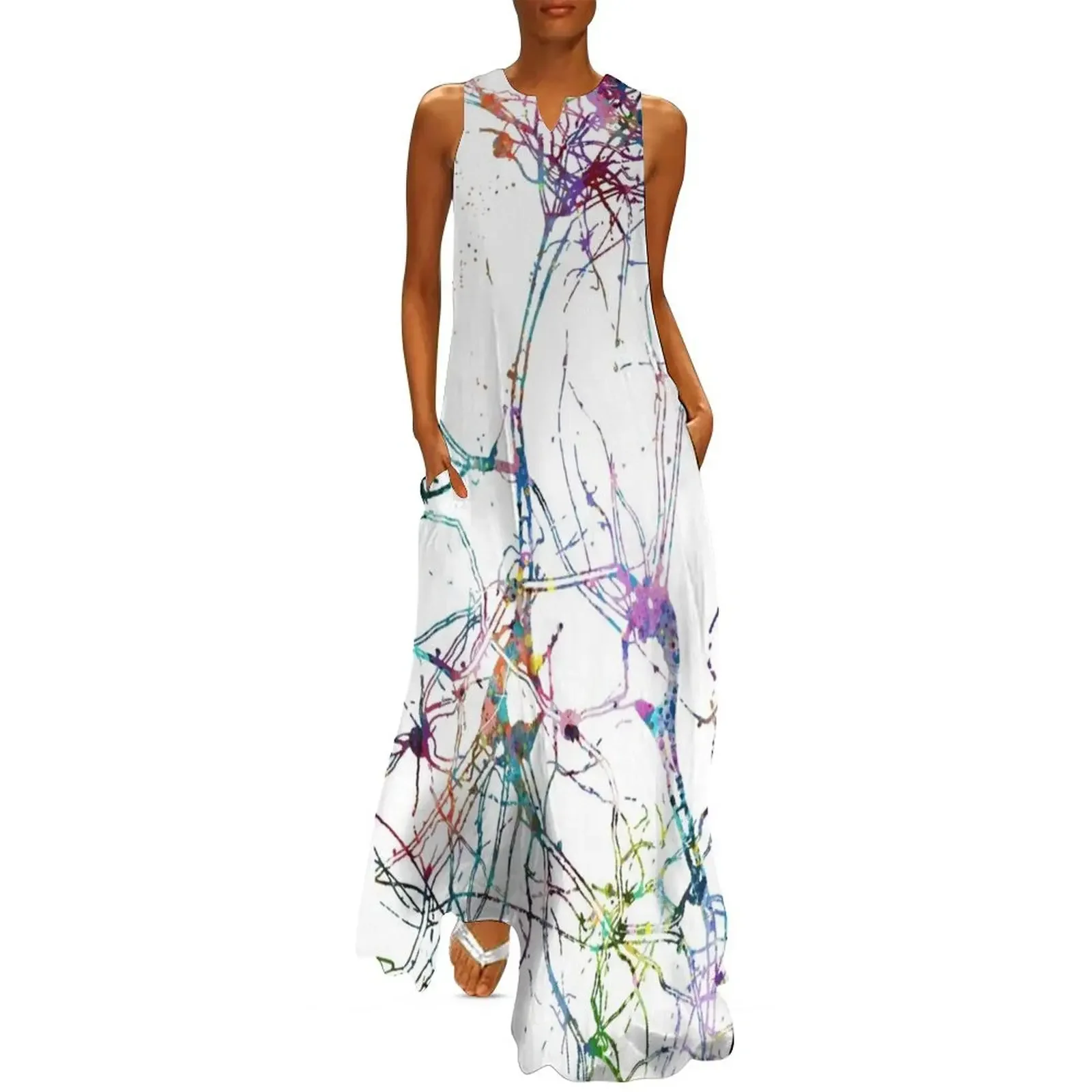 

Anatomy and Biology of Human Cells Long Dress fairy dress summer dress women's summer 2025