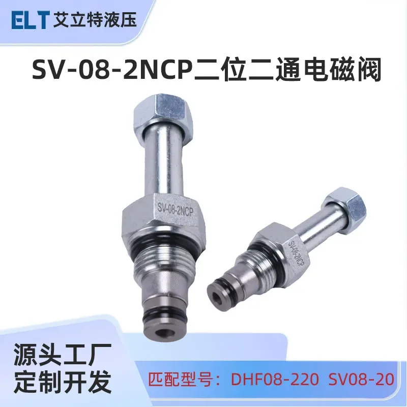Threaded Cartridge Valve Solenoid Valve SV-08-2NCP DHF08-220 Electric Forklift Stacker Hydraulic Valve Core