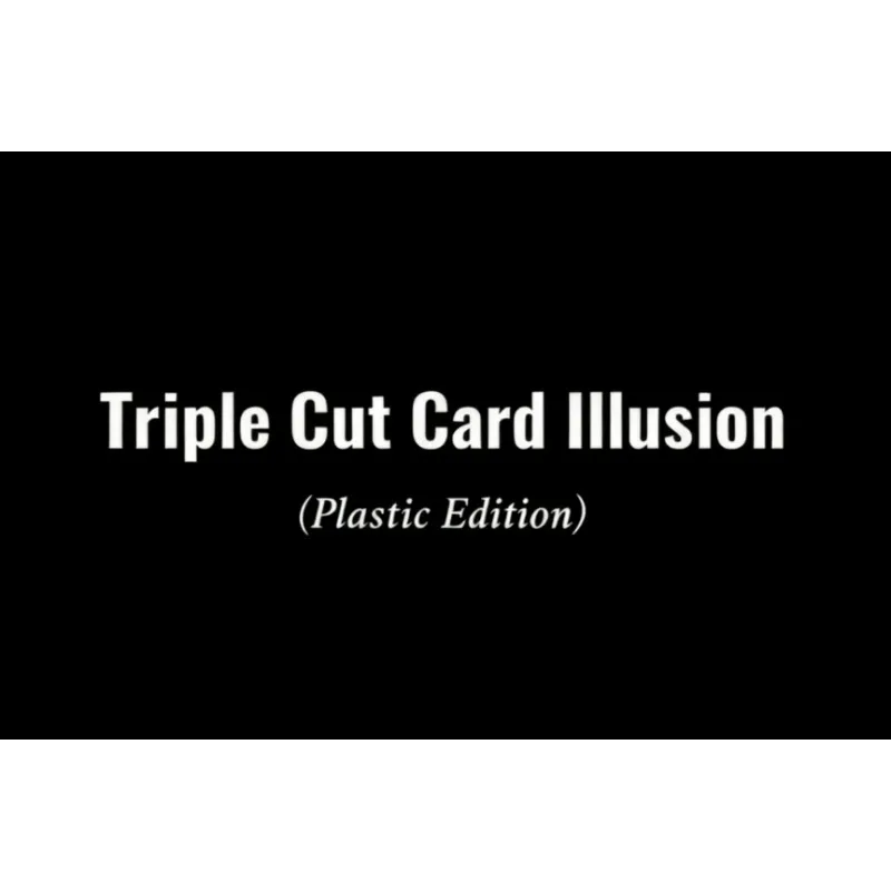 

Карточка с тройным вырезом Иллюзия Пластиковое издание Волшебный трюк Резка и восстановление Сценические иллюзии крупным планом Реквизит фокусника Трюк Ментализм