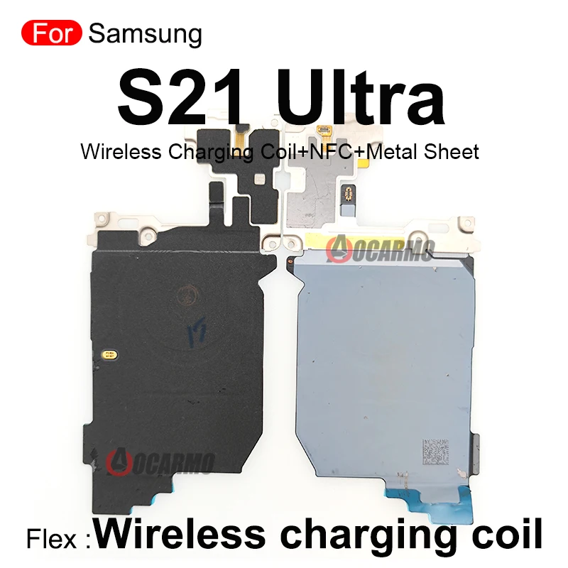 For Samsung Galaxy S21 Ultra S21U Wireless Charging Induction Coil NFC Module Flex Cable Replacement Part